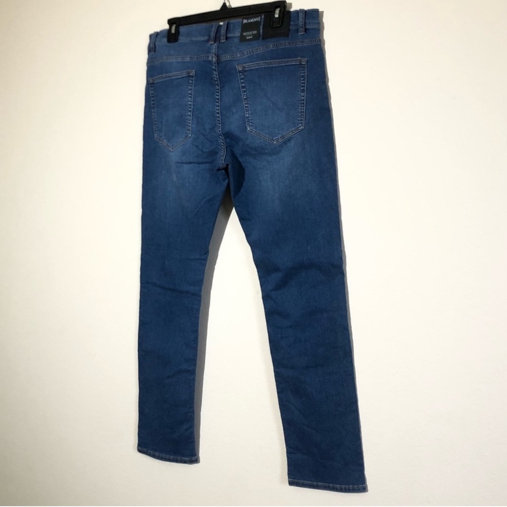 NWT Blank NYC Wooster Slim Fit Dark Blue Rinse Size 28x32 - Picture 5 of 10